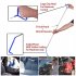  US Direct  22pcs Emergency Tools With Storage Bag Portable Stainless Steel Expansion Tool For Car Door Opening blue
