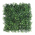  US Direct  24pcs Milangrass Four Layers Dense Easy Cut Uv Protective Artificial Simulation Realistic Lawn 25x25cm green