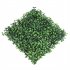  US Direct  24pcs Milangrass Four Layers Dense Easy Cut Uv Protective Artificial Simulation Realistic Lawn 25x25cm green