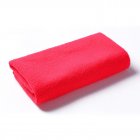 US 25*25cm Car Wash Towel Soft Microfiber Fiber Buffing Fleece Car Wash Towel Absorbent Dry Cleaning Kit red