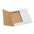  US Direct  25pcs Album Paper Box Lightweight Waterproof Fine Workmanship Carton 12 5 x12 5 x 1   31 75x31 75x 2 54cm  White