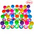  US Direct  28 Pack Easter Egg LED Jelly Light Up Rings Birthday Party Favors for Kids Prizes Flashing Toys Boys Girls Gift Blinky Glow in The Dark Party Suppli
