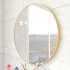  US Direct  28  Wall Circle Mirror Large Round Gold Farmhouse Circular Mirror for Wall Decor Big Bathroom Make Up Vanity Mirror Entryway Mirror