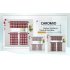  US Direct  2PCS Christmas Theme Print Small Window Curtains Set  Polyester Fabric Window Tiers  Light Filtering Rod Pocket Window Treatment Panels for Living R