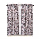 [US Direct] 2PCS Christmas Theme Print Small Window Curtains Set, Polyester Fabric Window Tiers, Light Filtering Rod Pocket Window Treatment Panels for Living Room, Kitchen, Bedroom, Bathroom, etc