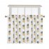 US Direct  2PCS Small Window Curtains Set Pineapple Printed Window Tiers Kitchen Bathroom Basement Bedroom Drapes Green 27 5 x36 x2