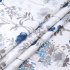  US Direct  2PCS Tier Curtains for Kitchen Windows Floral Print Rod Pocket Cafe Curtains Small Curtain Panels for Bathroom Bedroom Living Room  etc