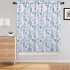  US Direct  2PCS Tier Curtains for Kitchen Windows Floral Print Rod Pocket Cafe Curtains Small Curtain Panels for Bathroom Bedroom Living Room  etc