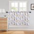  US Direct  2PCS Tier Curtains for Kitchen Windows Floral Print Rod Pocket Cafe Curtains Small Curtain Panels for Bathroom Bedroom Living Room  etc