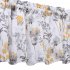  US Direct  2PCS Tier Curtains for Kitchen Windows Floral Print Rod Pocket Cafe Curtains Small Curtain Panels for Bathroom Bedroom Living Room  etc