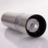  US Direct  2pcs Electric Pepper Grinder Stainless Steel Battery Powered Fineness Adjustable Automatic Salt Grinder silver