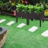  US Direct  2pcs Free Splicing Injection Planting Box Lightweight Planting Box For Gardens Patios Balconies Restaurants Cafes brown
