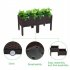  US Direct  2pcs Free Splicing Injection Planting Box Lightweight Planting Box For Gardens Patios Balconies Restaurants Cafes brown