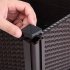  US Direct  2pcs Free Splicing Injection Planting Box Lightweight Planting Box For Gardens Patios Balconies Restaurants Cafes brown