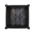  US Direct  2pcs Free Splicing Injection Planting Box Lightweight Planting Box For Gardens Patios Balconies Restaurants Cafes brown