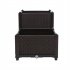  US Direct  2pcs Free Splicing Injection Planting Box Lightweight Planting Box For Gardens Patios Balconies Restaurants Cafes brown