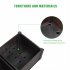  US Direct  2pcs Free Splicing Injection Planting Box Lightweight Planting Box For Gardens Patios Balconies Restaurants Cafes brown