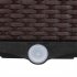  US Direct  2pcs Free Splicing Injection Planting Box Lightweight Planting Box For Gardens Patios Balconies Restaurants Cafes brown