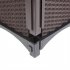  US Direct  2pcs Free Splicing Injection Planting Box Lightweight Planting Box For Gardens Patios Balconies Restaurants Cafes brown