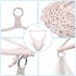  US Direct  2pcs Hanging Rope Hammock Chair Swing Mesh Air sky Chair Swing For Indoor Outdoor Backyard Patio Camping Beige