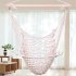  US Direct  2pcs Hanging Rope Hammock Chair Swing Mesh Air sky Chair Swing For Indoor Outdoor Backyard Patio Camping Beige