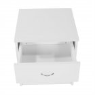  US Direct  2pcs Night Stands With Storage Drawer Shelf Bedside End Table For Bedroom living Room office 40x40x45cm White