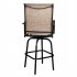  US Direct  2pcs Swivel Bar Chair 360 Degree Rotatable Adjustable Long Service Life Patio Swivel Bar Stool black