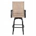  US Direct  2pcs Swivel Bar Chair 360 Degree Rotatable Adjustable Long Service Life Patio Swivel Bar Stool black