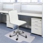US 2pcs Transparent Floor Protection Cushion Chair Cushion With Nails 90x120x0.2cm Convex Shape Floor Cover Transparent color