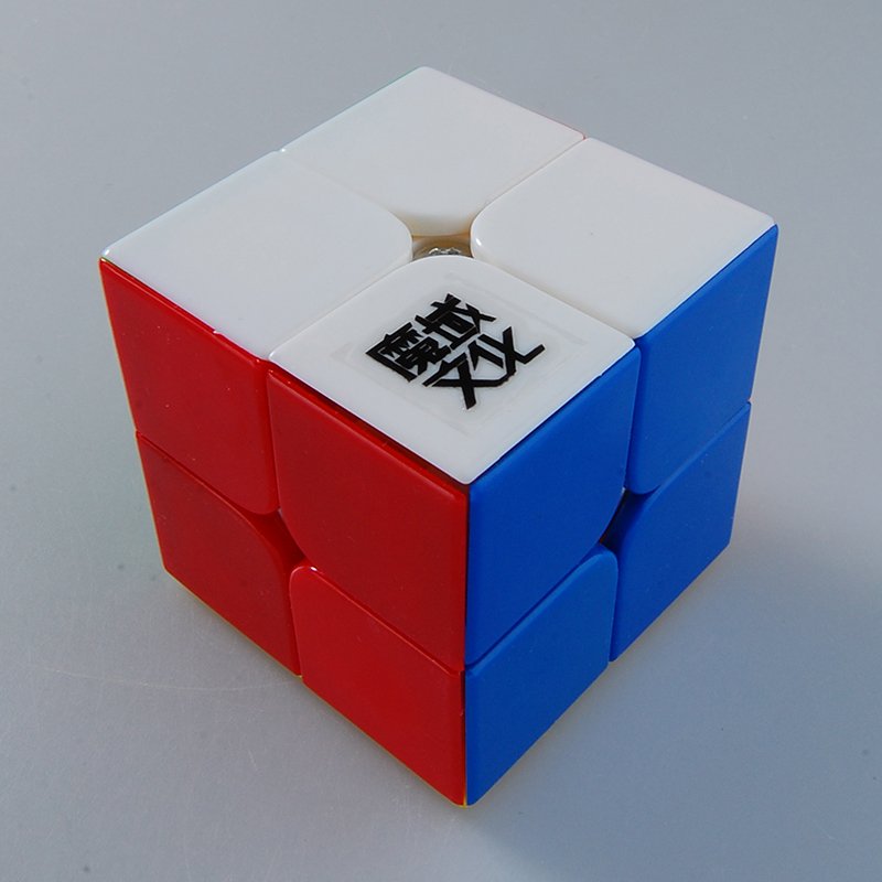 US 2x2x2 YJ Moyu Lingpo Stickerless Cube Speed puzzle Smooth 2x2 Toy
