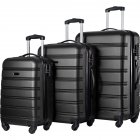[US Direct] 3 Pcs/set Luggage  Set Hard-sided Suitcase With Tsa Lock Wheel Spinner Travel Suitcase(20