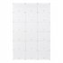  US Direct  3 Rows 12 tier Portable Shoe Rack Organizer  40 x 30cm Cube Shoe Cabinet Steel Wire 122 x 32 x 180cm White