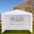  US Direct  3 X 3m 3 Sides Waterproof  Tent Portabled Tent For Outdoor Camping Beach Shelter White