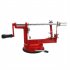  US Direct  3 in 1 Stainless Steel Hand cranking Fruit Peeler Multi function Automatic Peeling Cored Sliced Machine red