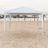  US Direct  3 sided Waterproof Assembled Tent Large Space With Spiral Tubes For Wedding Camping Parking  3 X 3meter   White