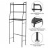 US Direct  3 tier Bathroom Storage  Rack For Towels Toiletries Toilet Organizer With High Foot black
