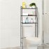  US Direct  3 tier Bathroom Storage  Rack For Towels Toiletries Toilet Organizer With High Foot black