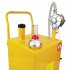  US Direct  30 Gallon Portable Fuel Storage Tank Gasoline Diesel Pump Caddy With Rolling Wheel Jgc30 Ral1003 For Car Truck Atv yellow