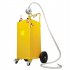  US Direct  30 Gallon Portable Fuel Storage Tank Gasoline Diesel Pump Caddy With Rolling Wheel Jgc30 Ral1003 For Car Truck Atv yellow
