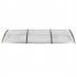  US Direct  300 X 100 Household Application Door Window Rain Cover Eaves  Canopy Mini Shelter Transparent board gray bracket