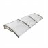  US Direct  300 X 100 Household Application Door Window Rain Cover Eaves  Canopy Mini Shelter Transparent board gray bracket