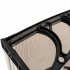  US Direct  300x96cm Window Door Awning Sun Shade Panel Home Application Front Rear Aluminum Strips Patio Canopy brown board