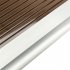  US Direct  300x96cm Window Door Awning Sun Shade Panel Home Application Front Rear Aluminum Strips Patio Canopy brown board
