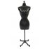  US Direct  30cm Mini Mannequin Dress Clothes Gown Model Stand for Doll Display Holder black