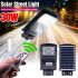  US Direct  30w 60leds Solar Street Path Light Ultra bright Light Control Radar Sensor Remote Control Outdoor Wall Road Lamp black