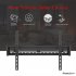  US Direct  32 65  Tmw003 Tv Stand 50kg Max Load Capacity Vesa 400x600 15 Degree Tilt Wall Mount Bracket With Spirit Level black