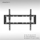  US Direct  32 70 Inches TV Stand Tmw798 Bearing 50kg Maximum Vesa400 600 downward 10 degree With Horizontal Bubble Black