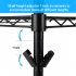  US Direct  350 X 350 X H800 3 Tier Corner  Shelf Rustic Display Storage Shelves For Bedroom Living Room Office Kitchen  black