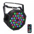 US Direct  36 LED 1W Par Lights RGB Changeable Color 7 Lighting Modes Stage Lights Remote Control DMX Control Disco Lights US Plug