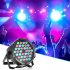  US Direct  36 LED 1W Par Lights RGB Changeable Color 7 Lighting Modes Stage Lights Remote Control DMX Control Disco Lights US Plug